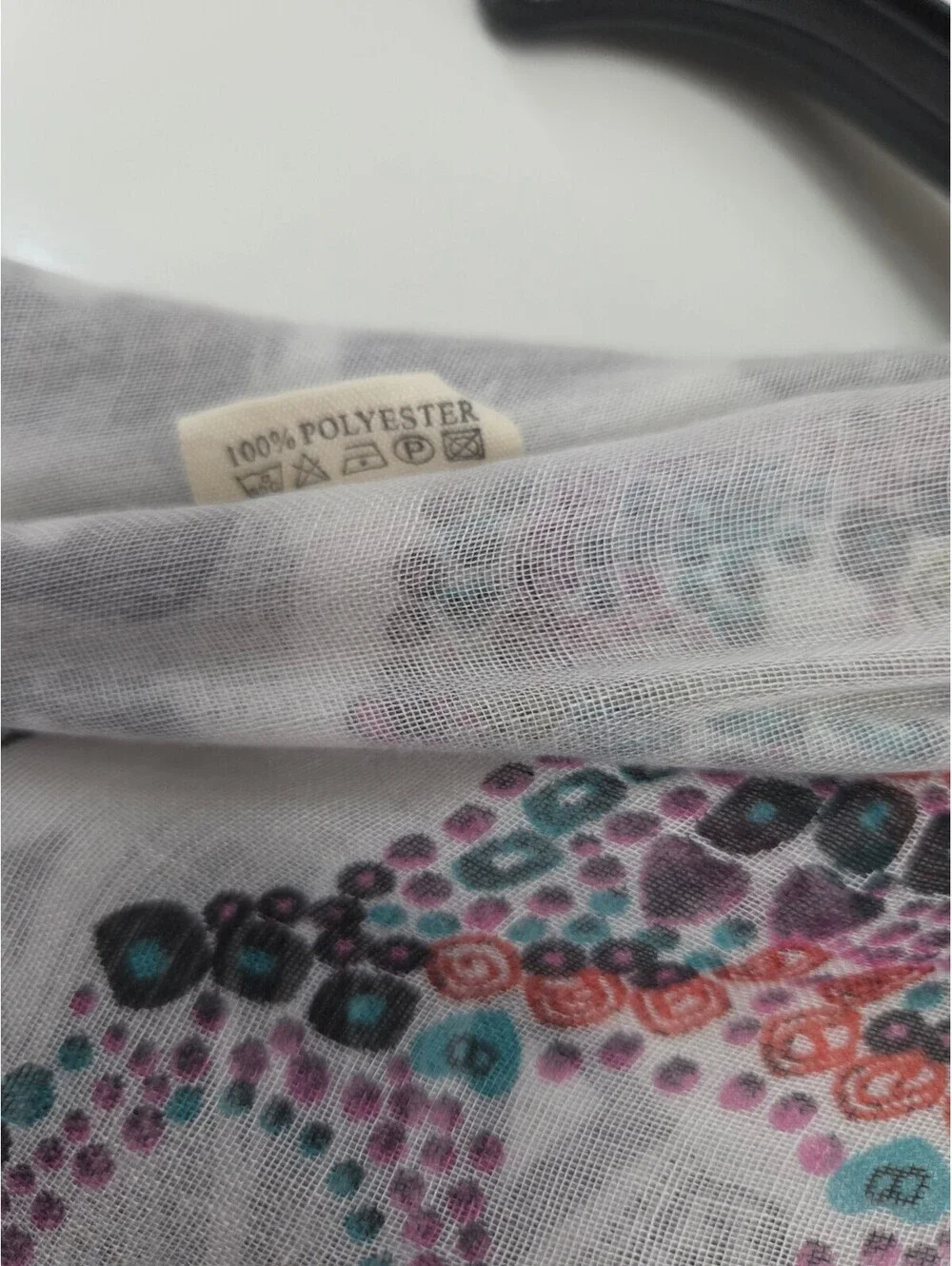 Lina & Lilly Sheer Skull Print Shawl Scarf Wrap 36x37 Inches